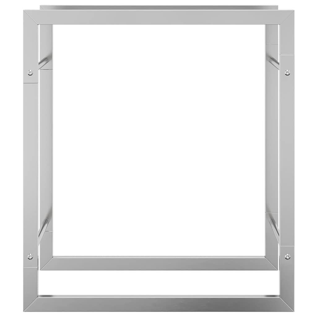 Firewood Rack 50x28x56 cm Stainless Steel