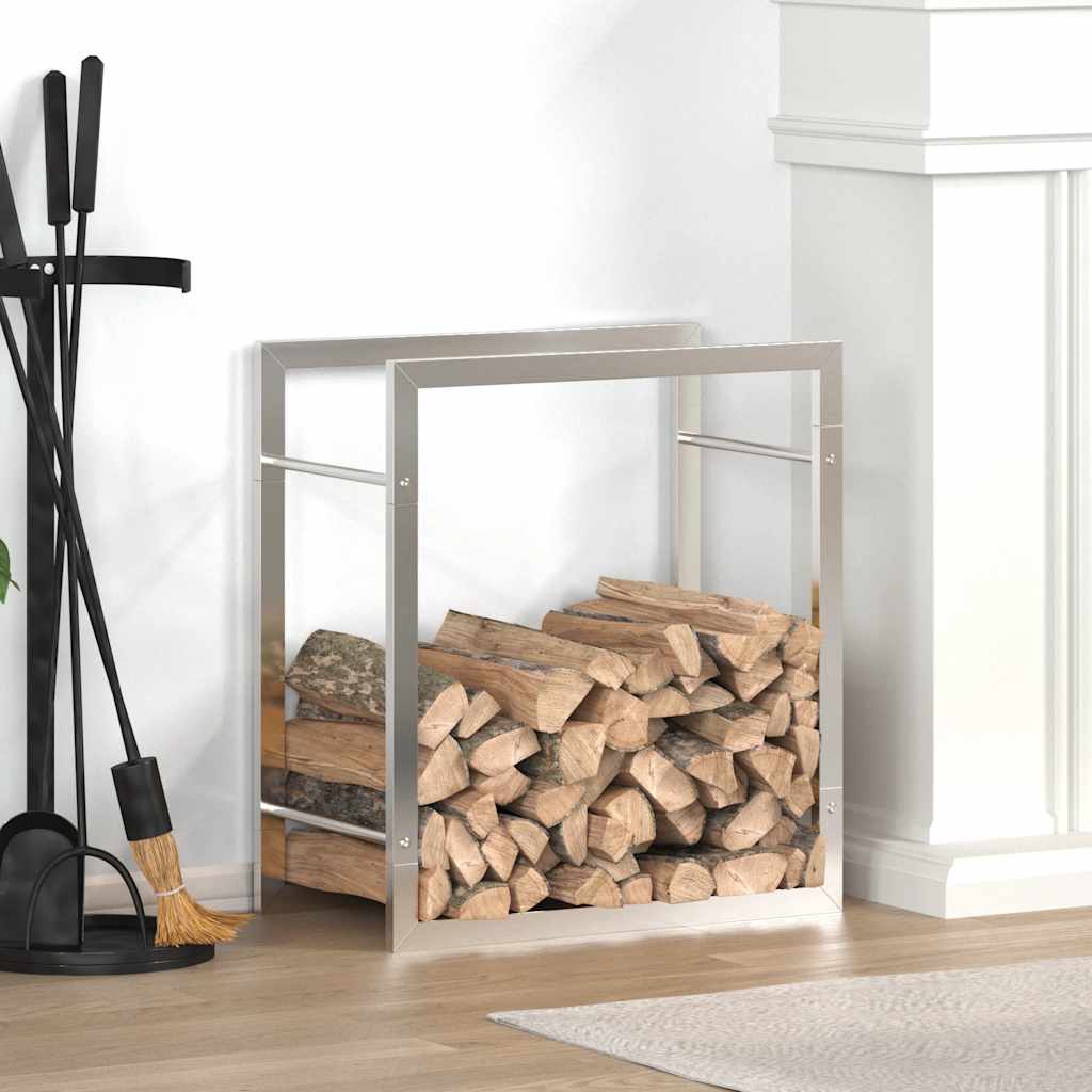 Firewood Rack 50x28x56 cm Stainless Steel