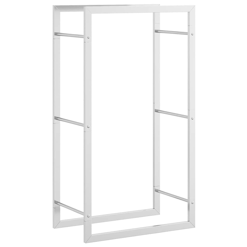 Firewood Rack 50x28x94 cm Stainless Steel