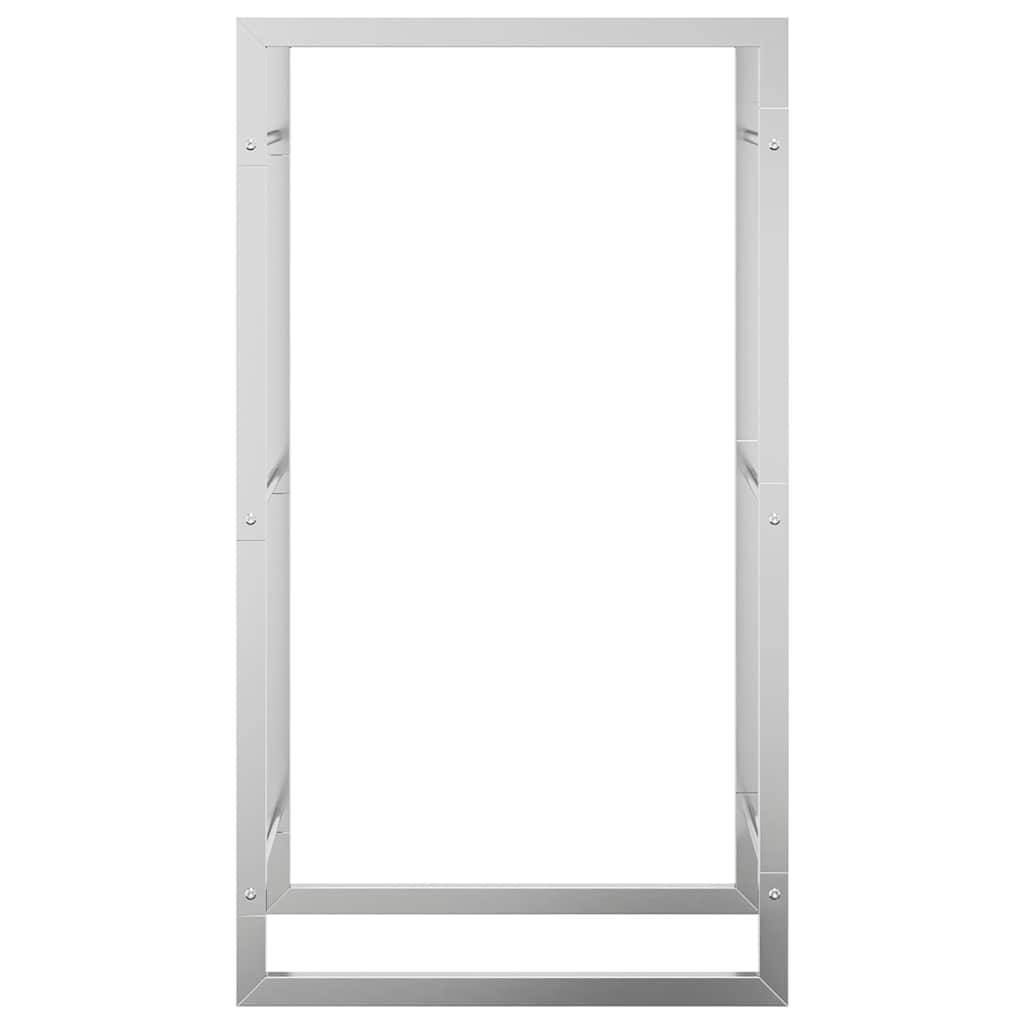 Firewood Rack 50x28x94 cm Stainless Steel