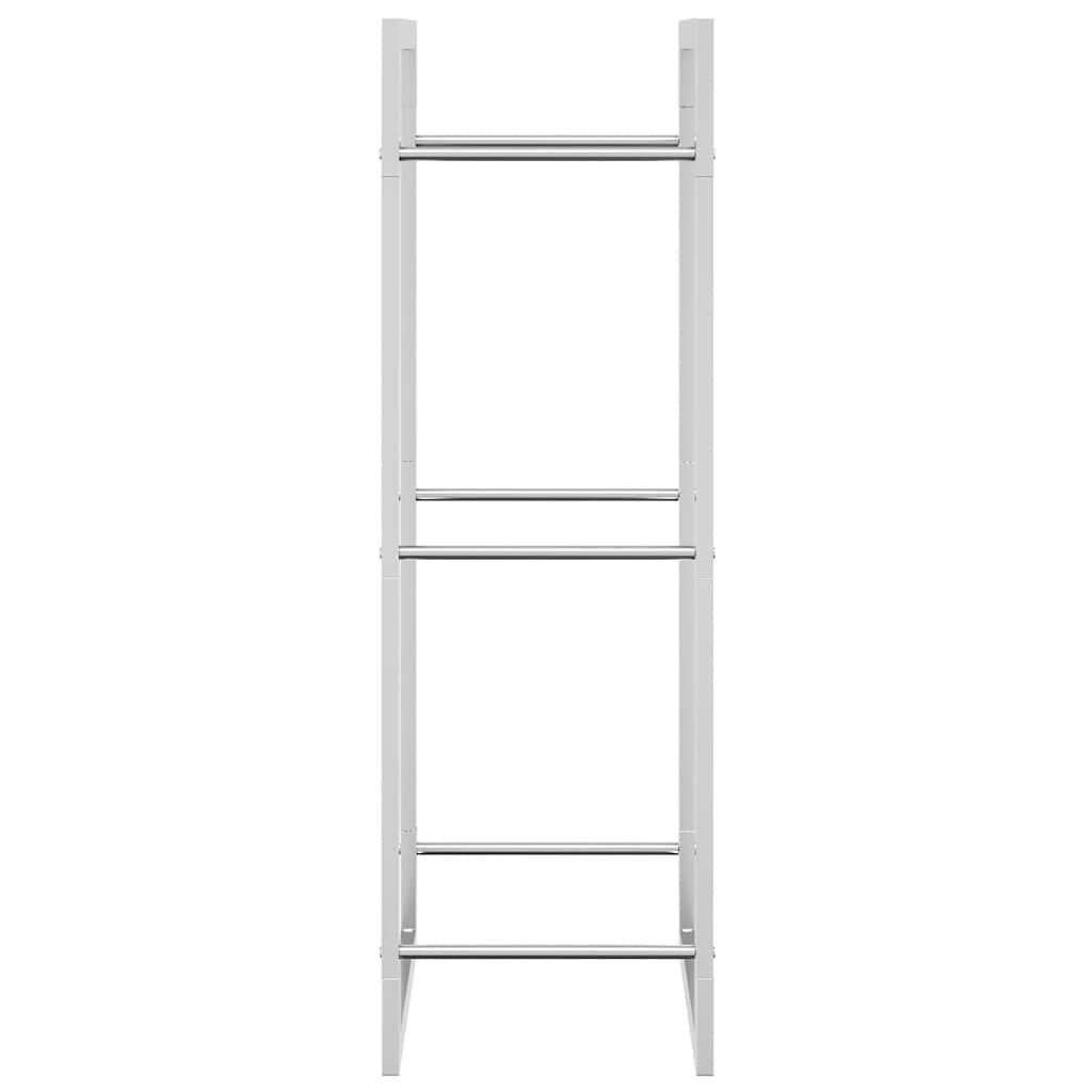Firewood Rack 50x28x94 cm Stainless Steel