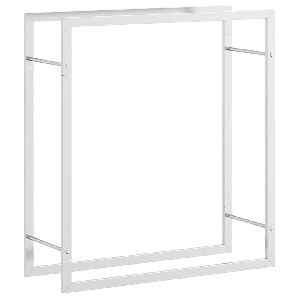 Firewood Rack 80x28x86 cm Stainless Steel