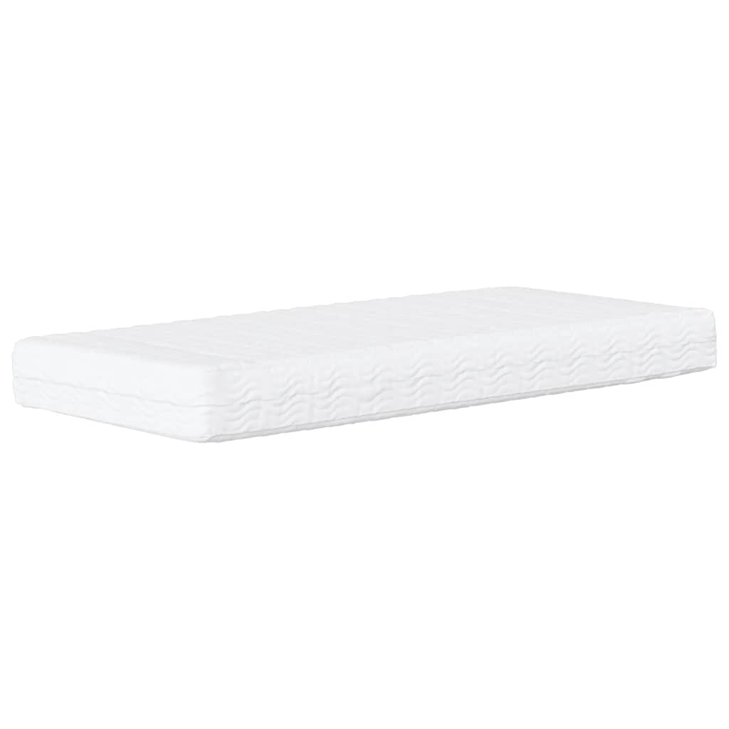 Daybed with Mattress Light Grey 90x190 cm Fabric