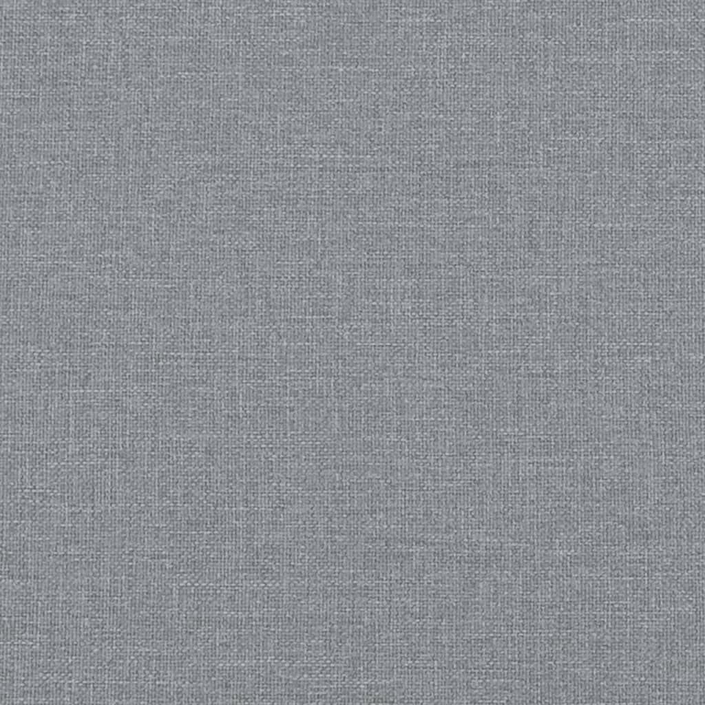 Daybed with Trundle&Drawers without Mattress Light Grey 90x190 cm Single