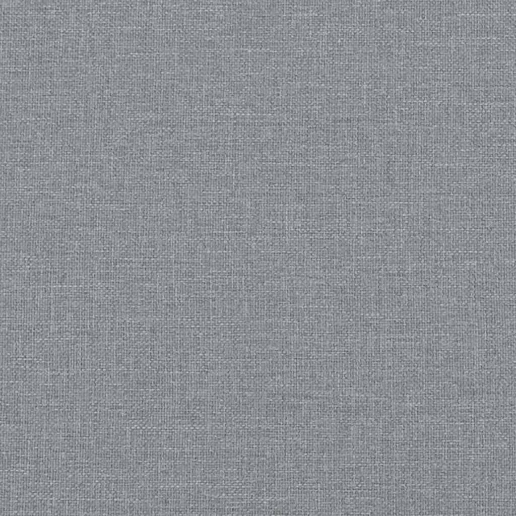 Daybed with Trundle&Drawers without Mattress Light Grey 90x190 cm Single
