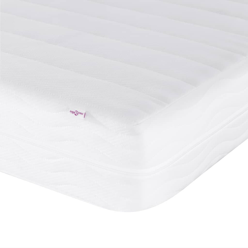 Daybed with Mattress Light Grey 90x190 cm Fabric