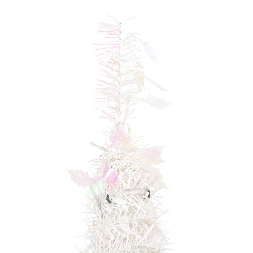 vidaXL Artificial Christmas Tree Pop-up 50 LEDs White 120 cm