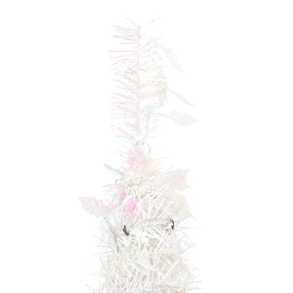 Artificial Christmas Tree Pop-up 200 LEDs White 210 cm