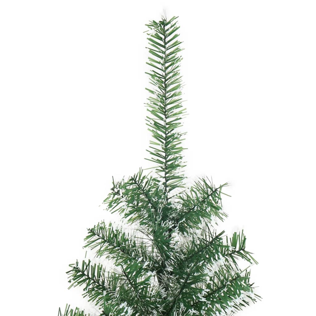 vidaXL Artificial Christmas Tree with Flocked Snow Green 120 cm