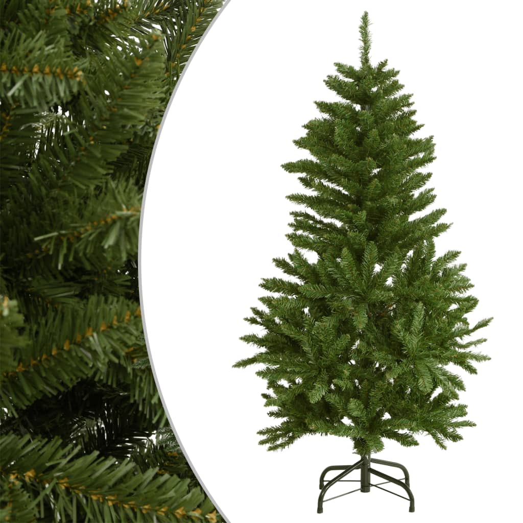 vidaXL Artificial Hinged Christmas Tree with Stand Green 120 cm