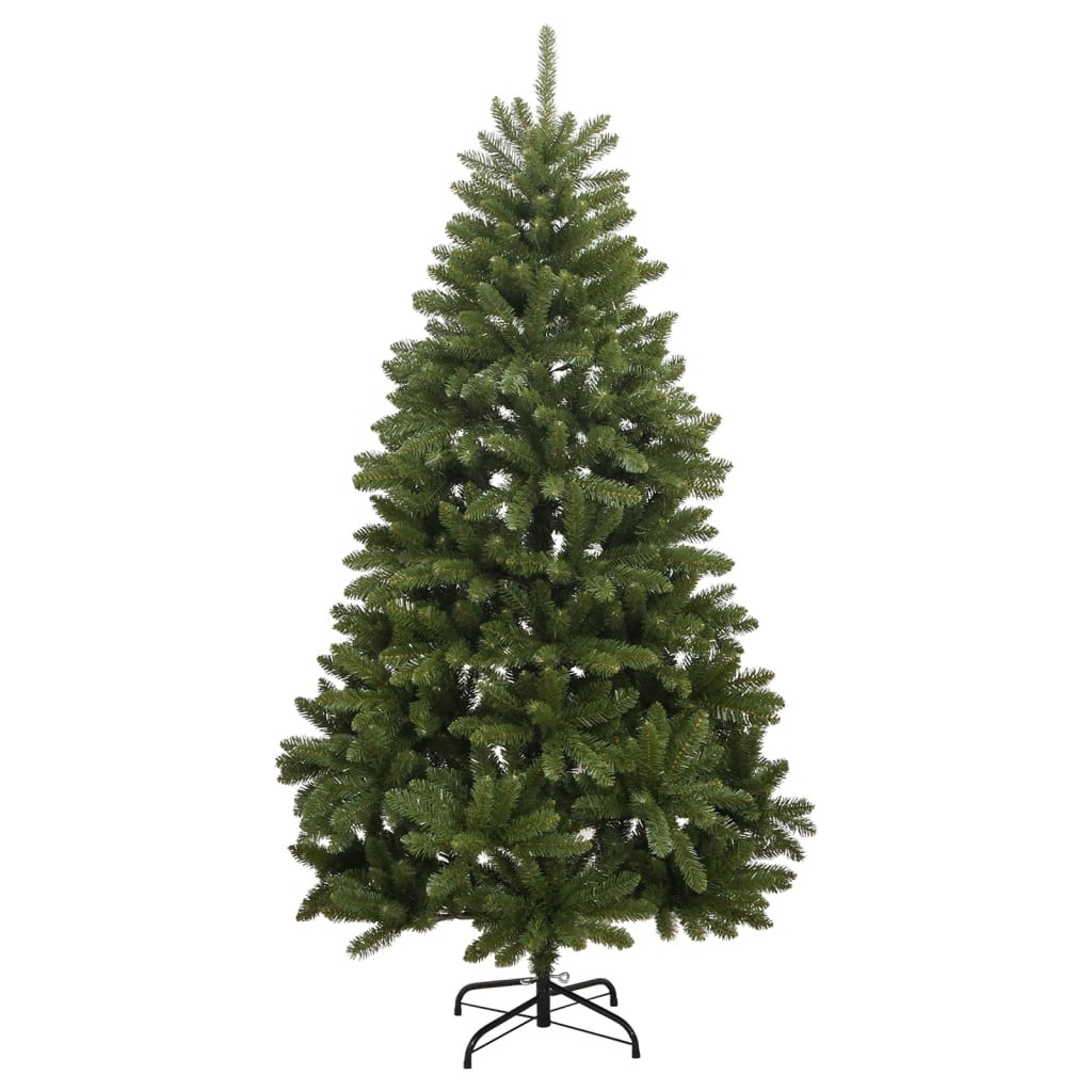 vidaXL Artificial Hinged Christmas Tree with Stand Green 180 cm