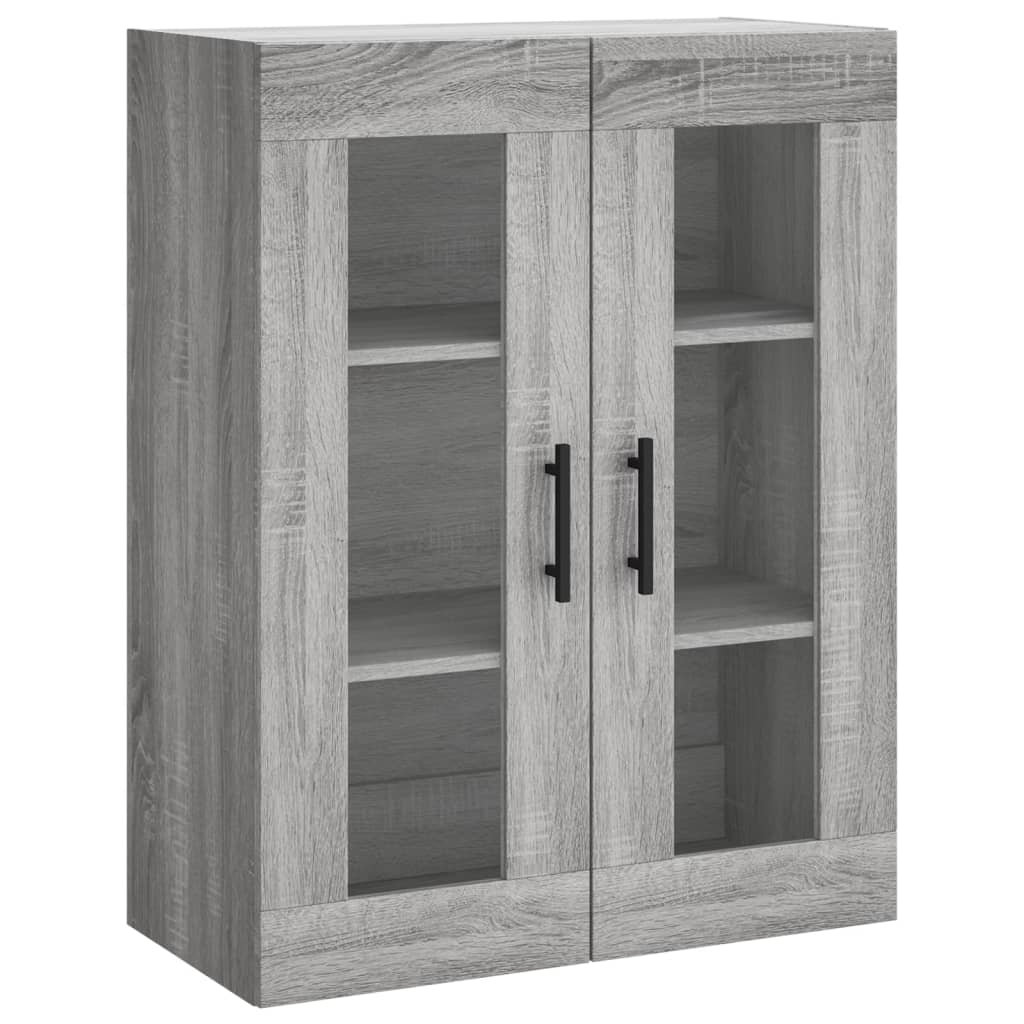 vidaXL Wall Mounted Cabinets 2 pcs Grey Sonoma Engineered Wood