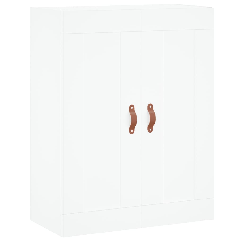 Wall Mounted Cabinets 2 pcs White Engineered Wood
