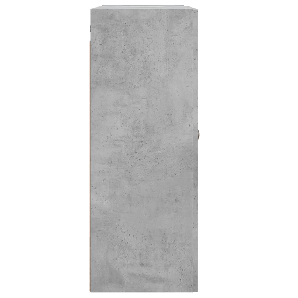 Wall Mounted Cabinets 2 pcs Concrete Grey Engineered Wood