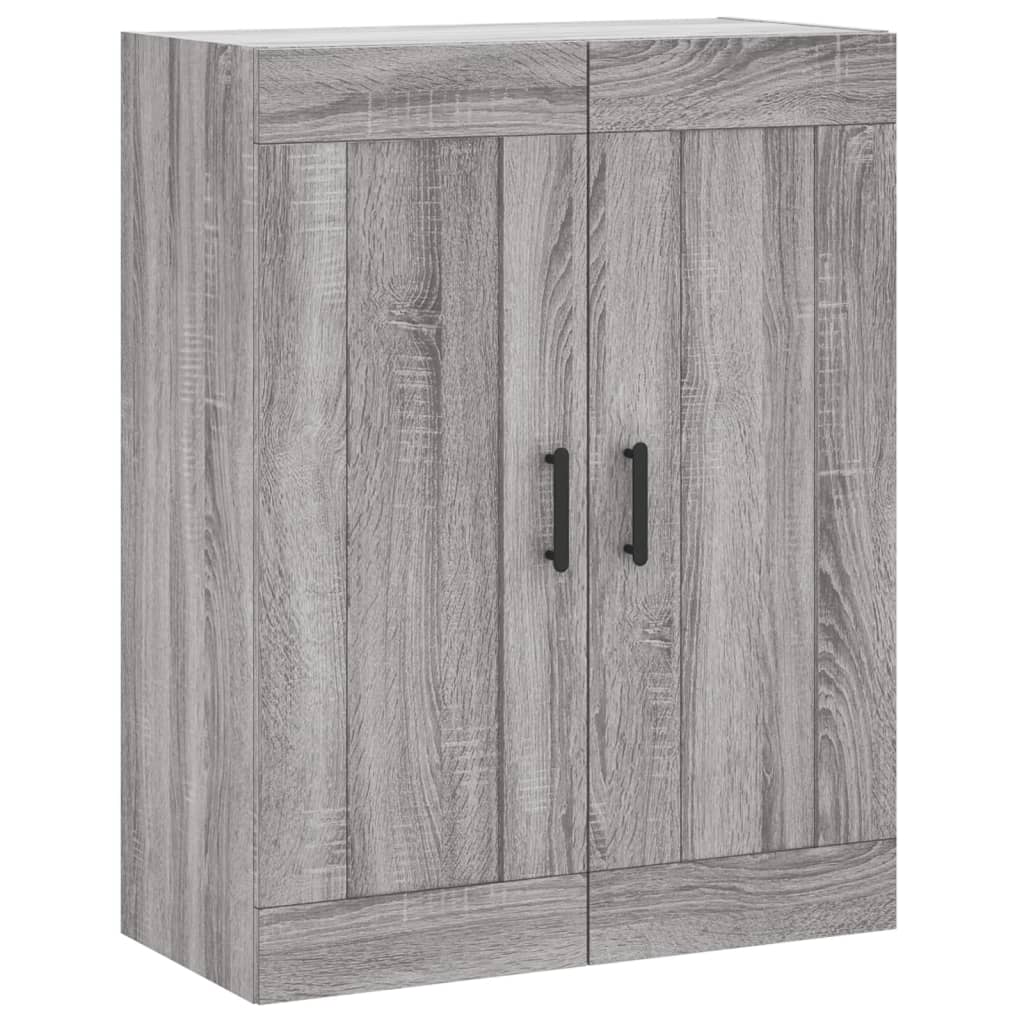 vidaXL Wall Mounted Cabinets 2 pcs Grey Sonoma Engineered Wood