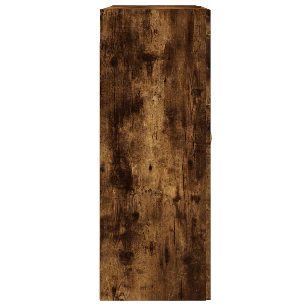 Wall Mounted Cabinets 2 pcs Smoked Oak Engineered Wood