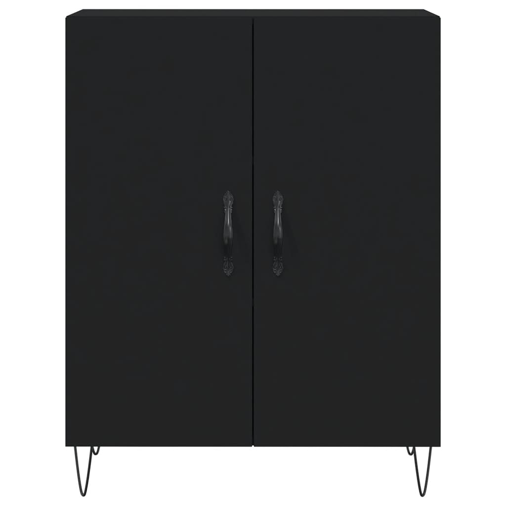 vidaXL Highboard Black 69.5x34x180 cm Engineered Wood