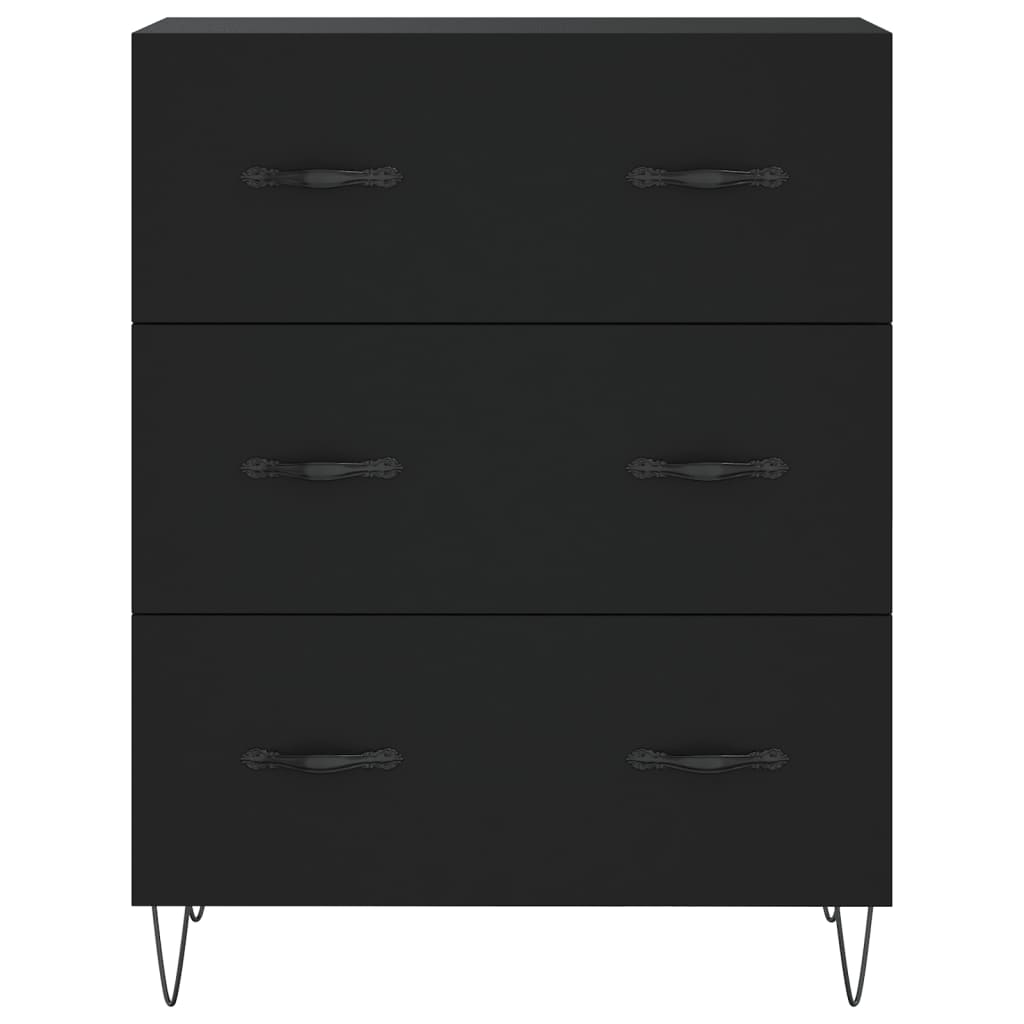 vidaXL Highboard Black 69.5x34x180 cm Engineered Wood