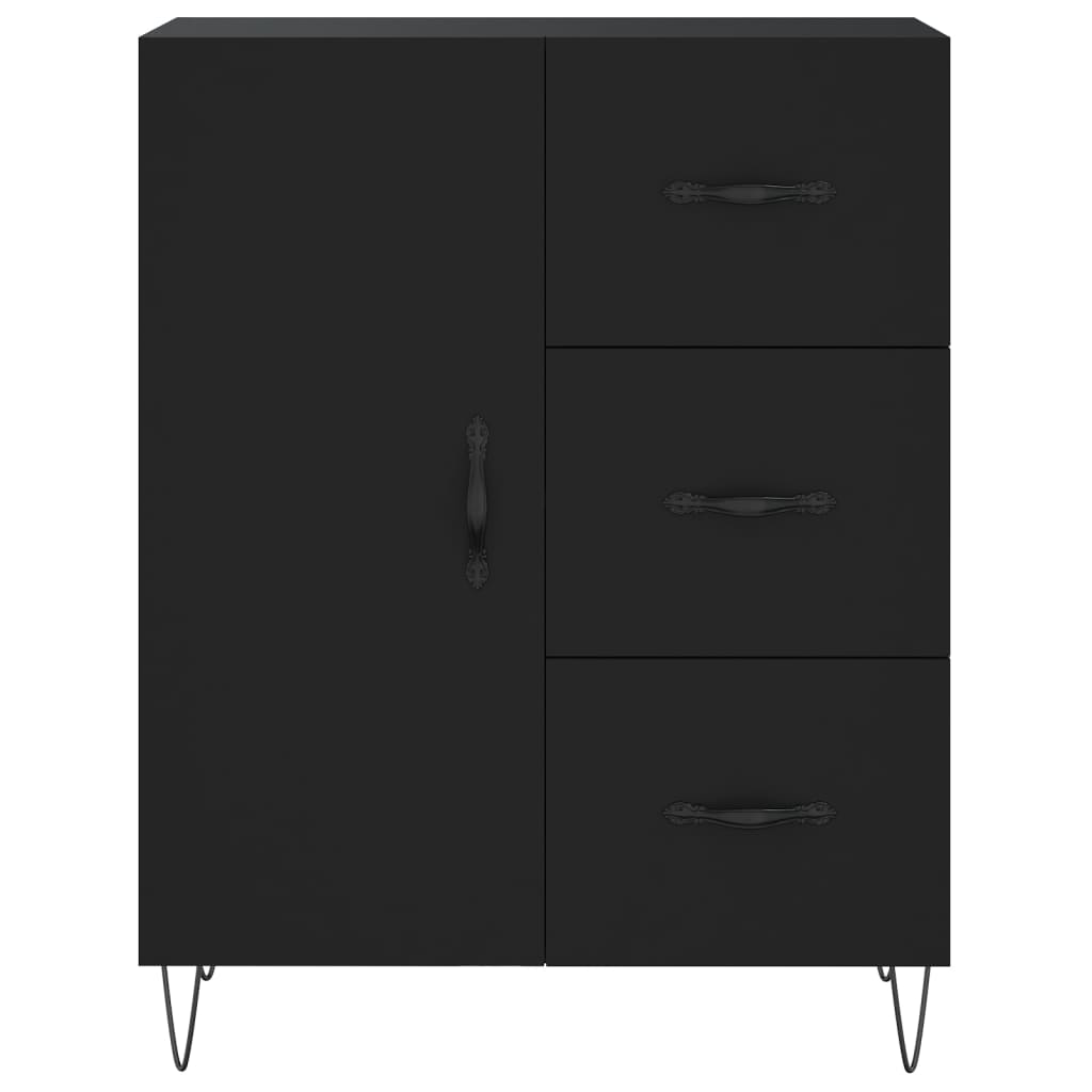 vidaXL Highboard Black 69.5x34x180 cm Engineered Wood