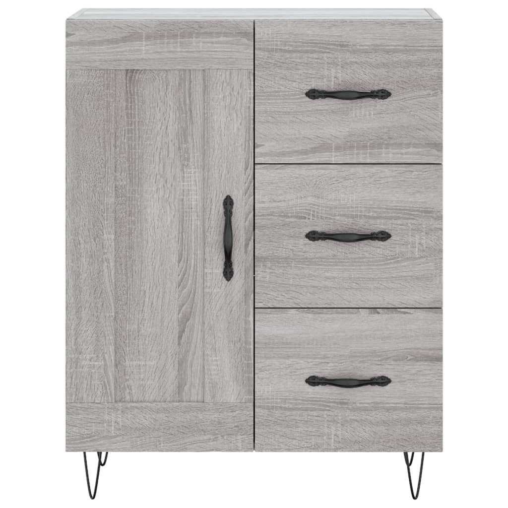 Highboard Grey Sonoma 69,5x34x180 cm Engineered Wood