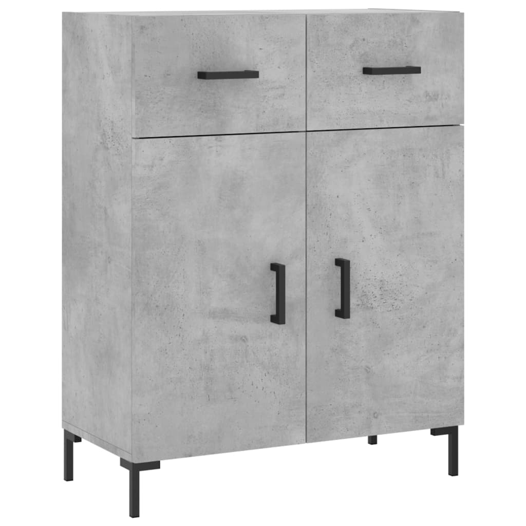 Highboard Concrete Grey 69,5x34x180 cm Engineered Wood