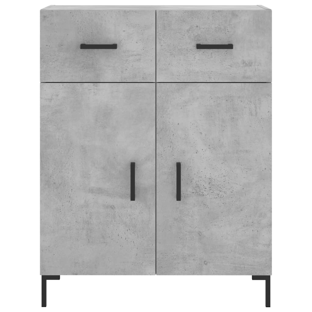 Highboard Concrete Grey 69,5x34x180 cm Engineered Wood