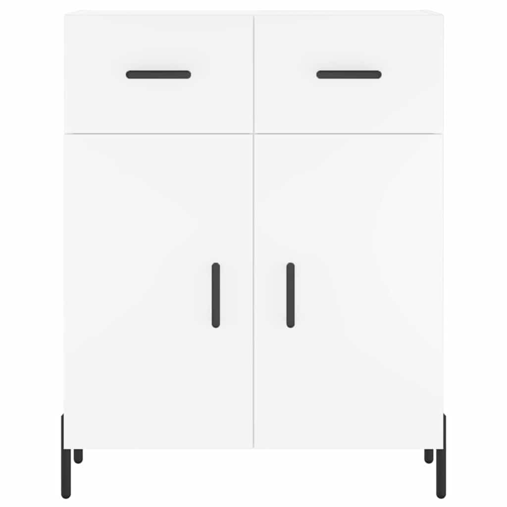 Highboard White 69.5x34x180 cm Engineered Wood