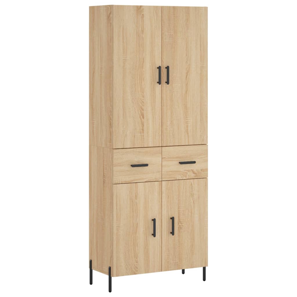 Highboard Sonoma Oak 69,5x34x180 cm Engineered Wood