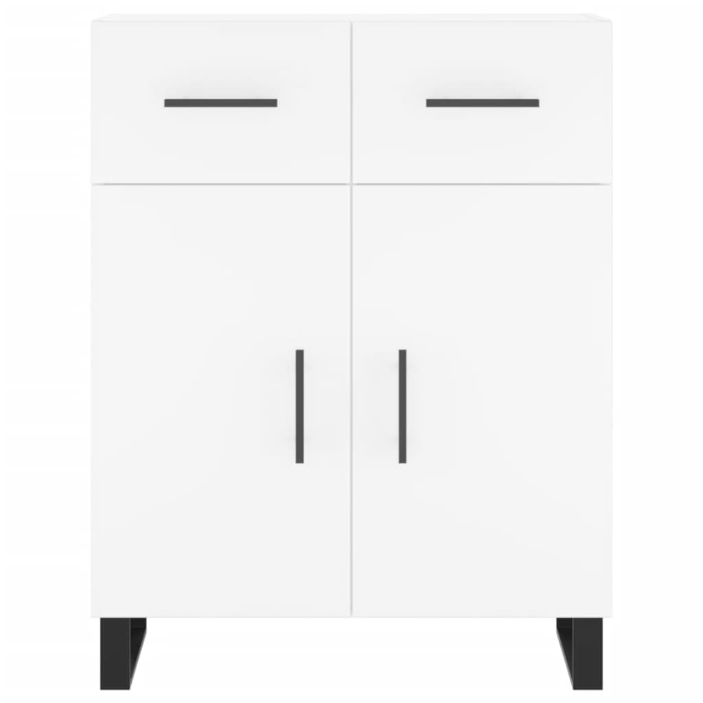 Highboard White 69,5x34x180 cm Engineered Wood