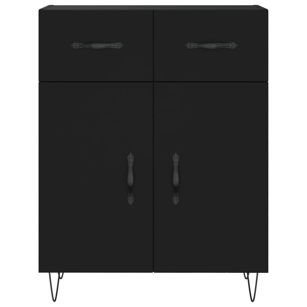 vidaXL Highboard Black 69.5x34x180 cm Engineered Wood