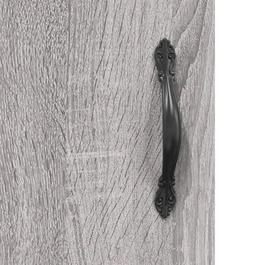 Highboard Grey Sonoma 69,5x34x180 cm Engineered Wood