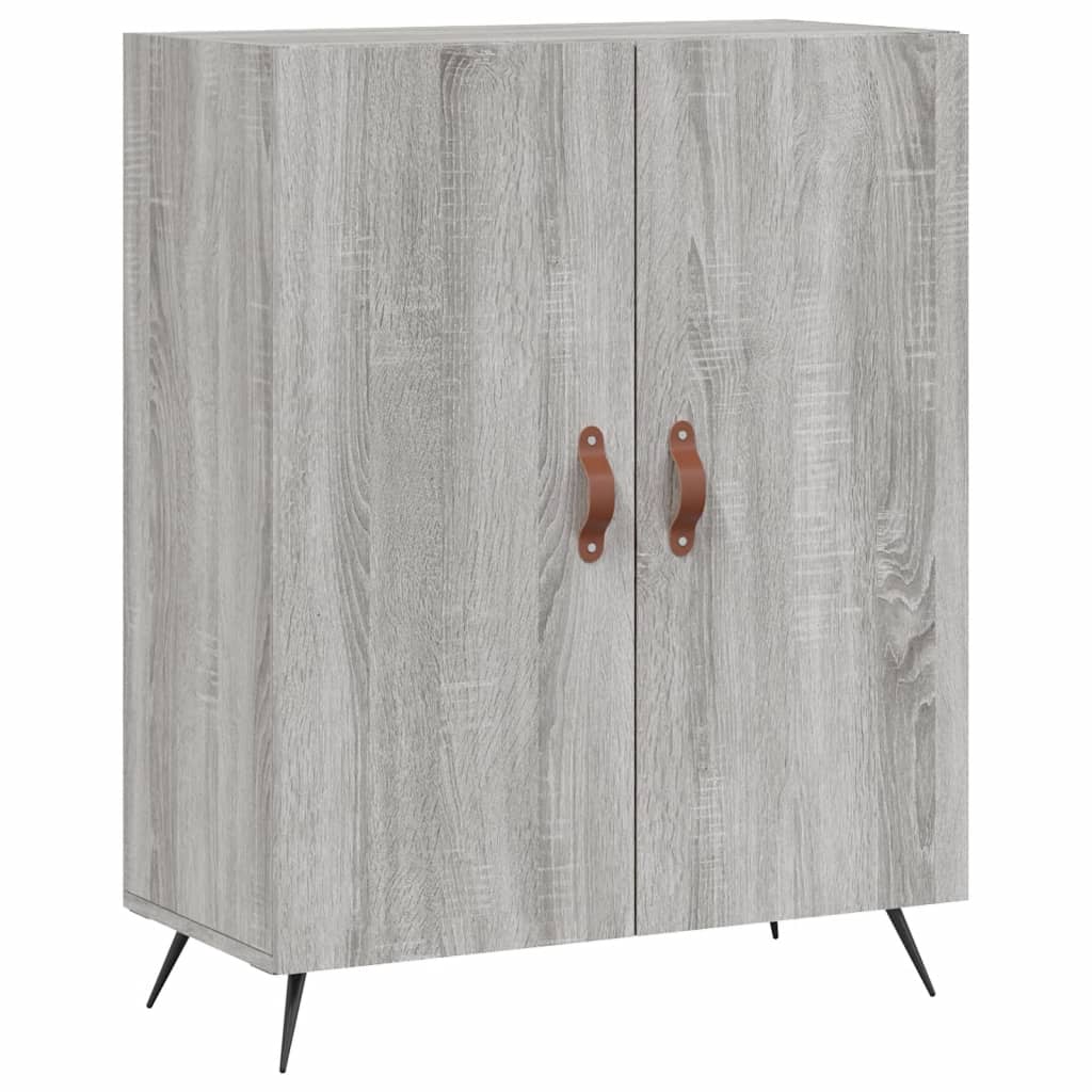 Highboard Grey Sonoma 69,5x34x180 cm Engineered Wood