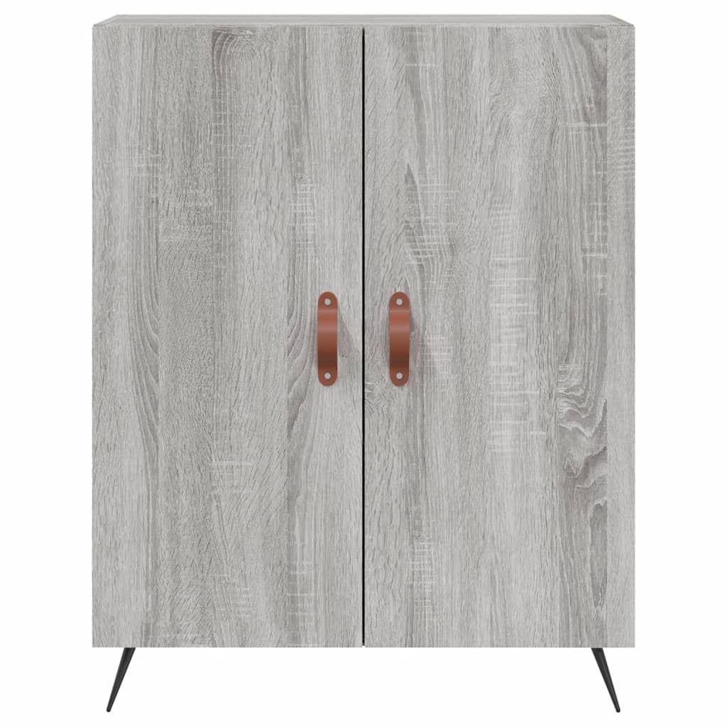 Highboard Grey Sonoma 69,5x34x180 cm Engineered Wood