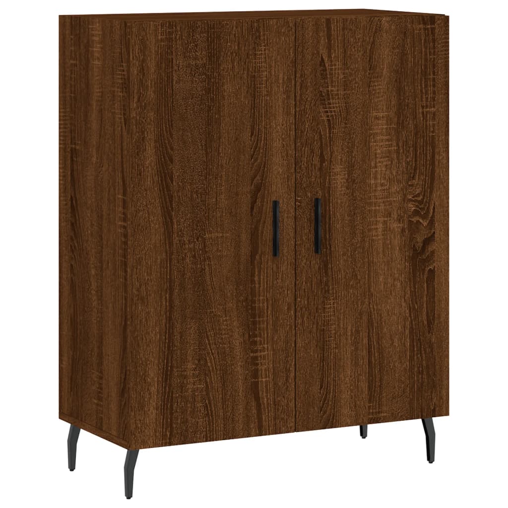 vidaXL Highboard Brown Oak 69.5x34x180 cm Engineered Wood