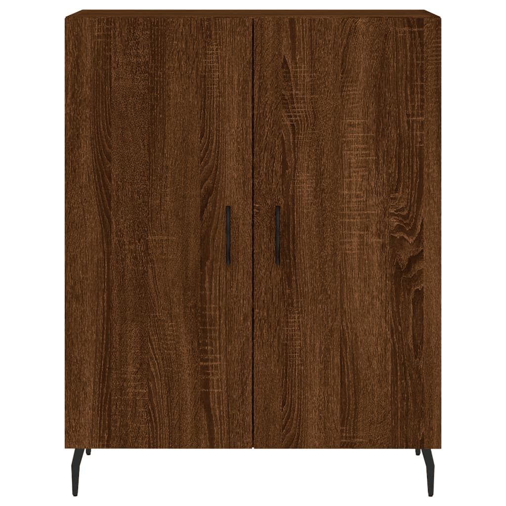 vidaXL Highboard Brown Oak 69.5x34x180 cm Engineered Wood