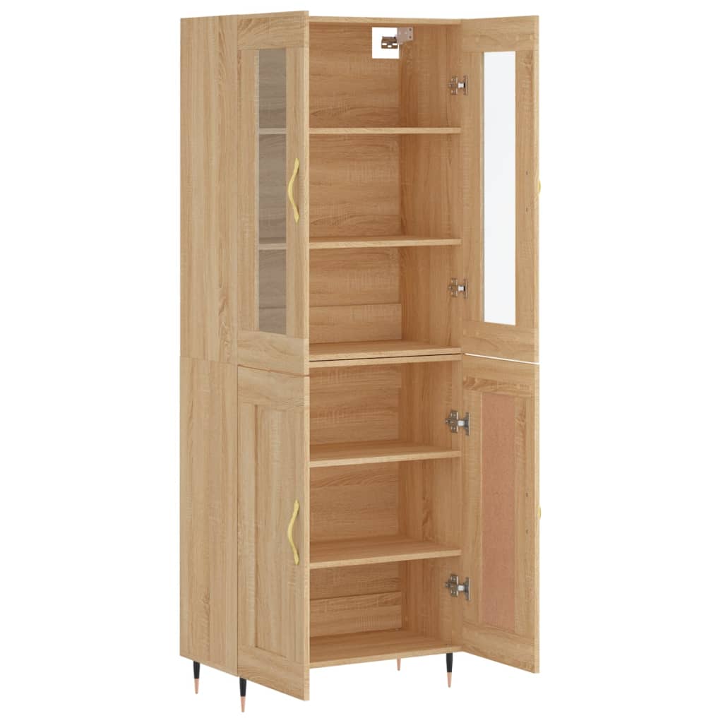 Highboard Sonoma Oak 69,5x34x180 cm Engineered Wood