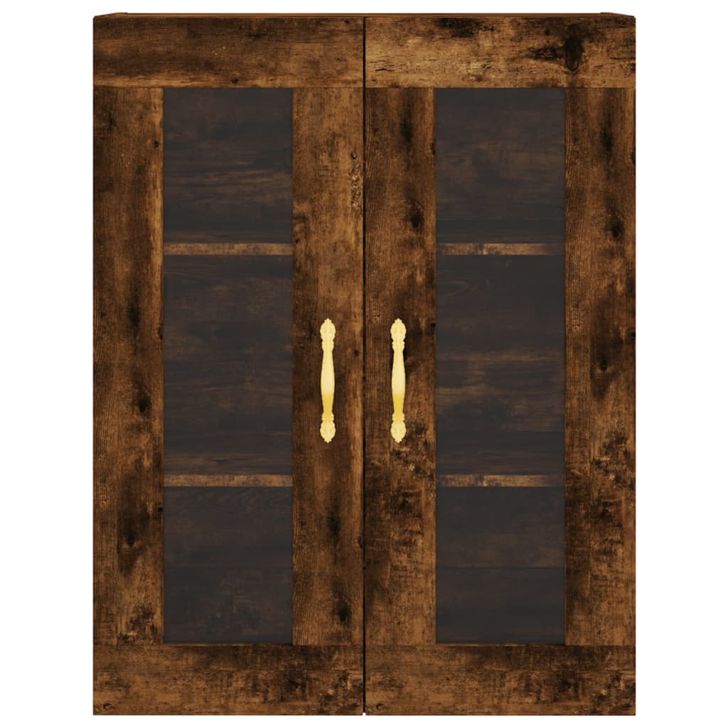 Highboard Smoked Oak 69,5x34x180 cm Engineered Wood