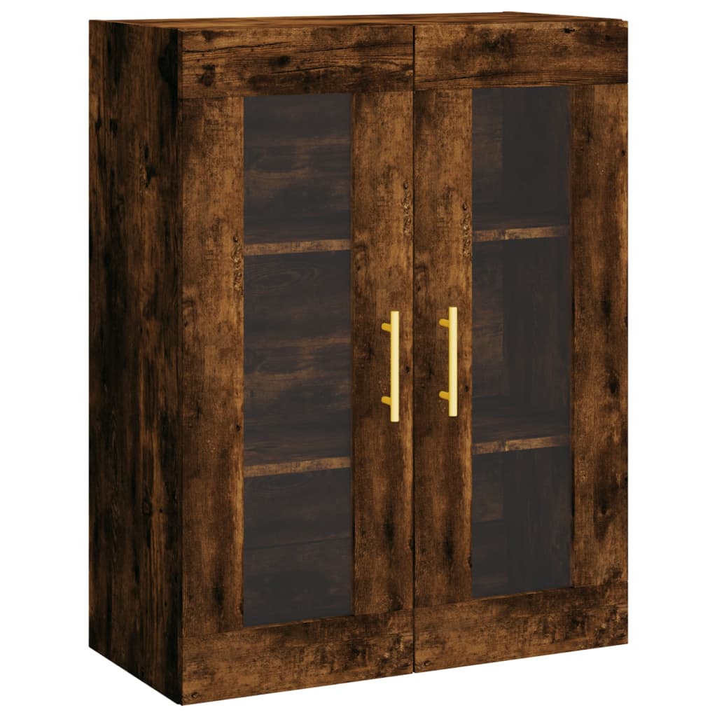 Highboard Smoked Oak 69,5x34x180 cm Engineered Wood