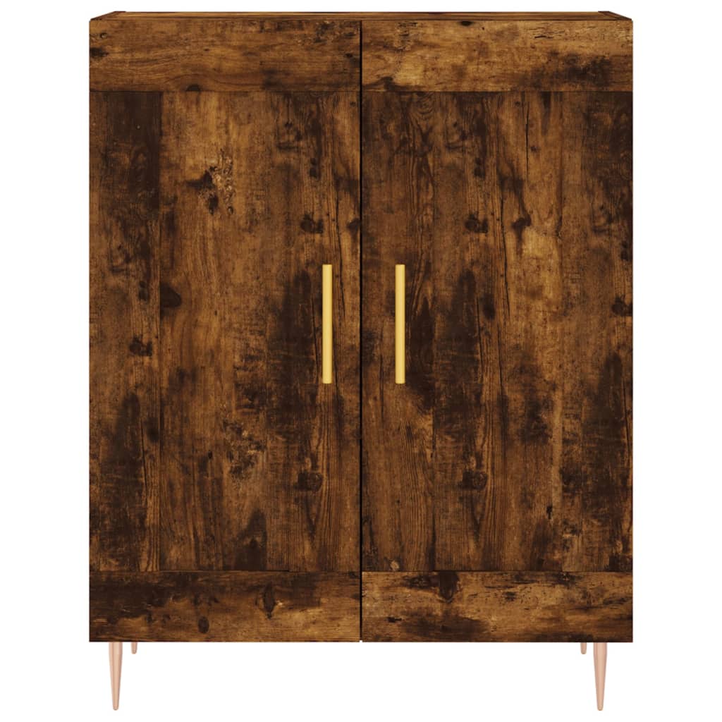 Highboard Smoked Oak 69,5x34x180 cm Engineered Wood