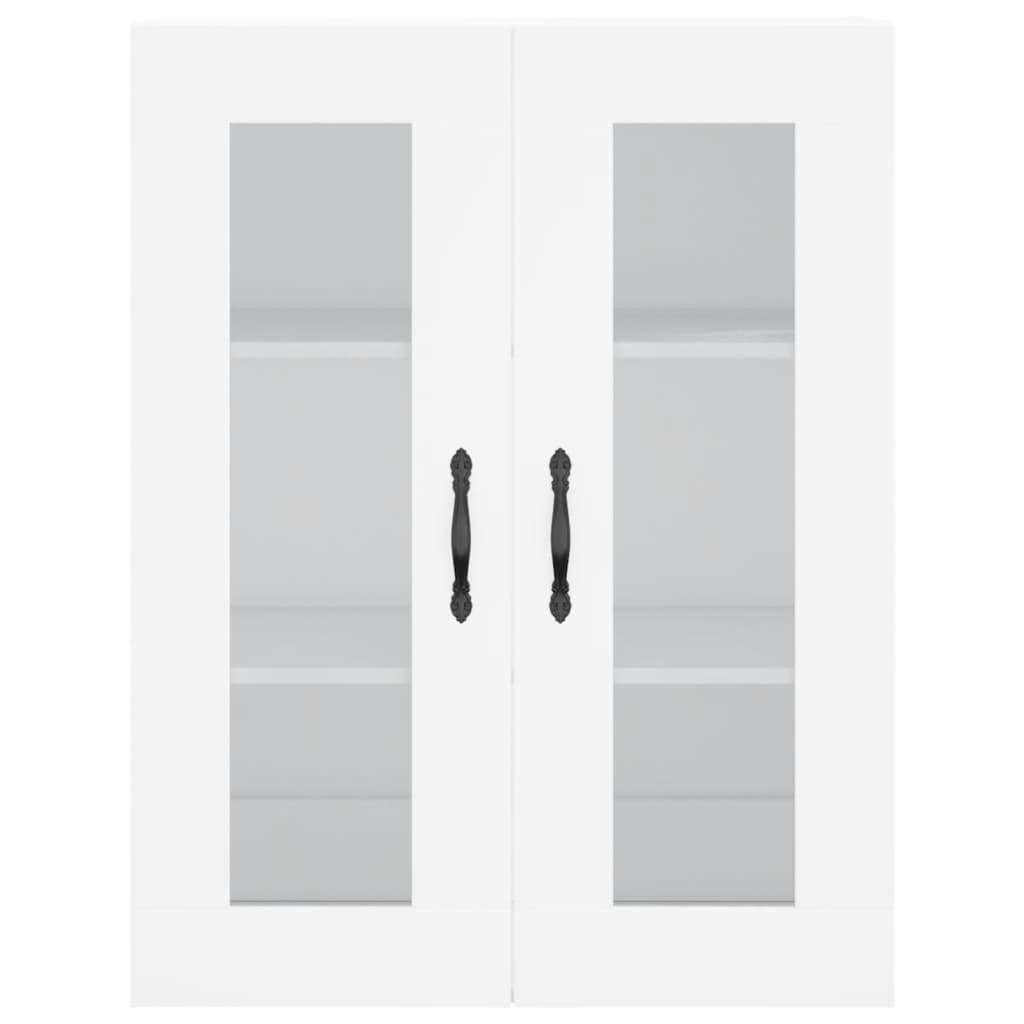 Highboard White 69.5x34x180 cm Engineered Wood