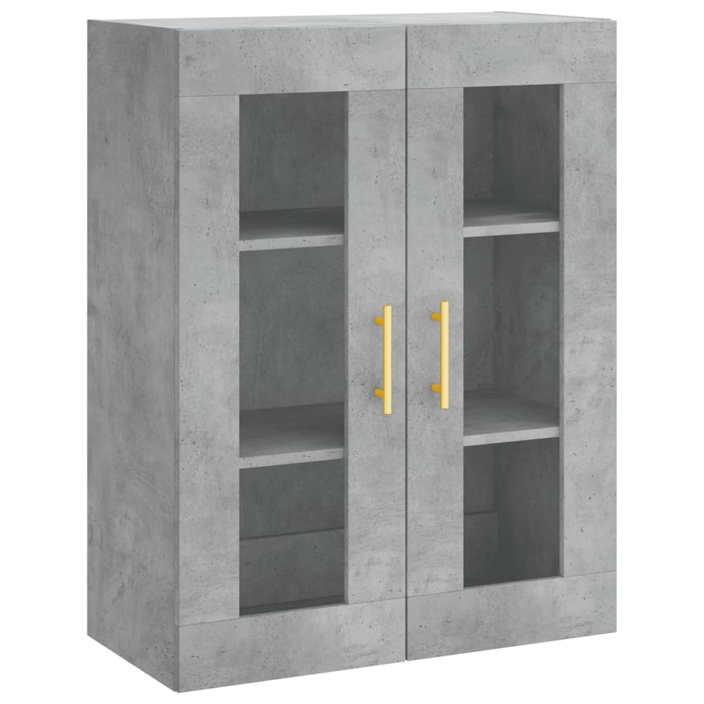 Highboard Concrete Grey 69,5x34x180 cm Engineered Wood