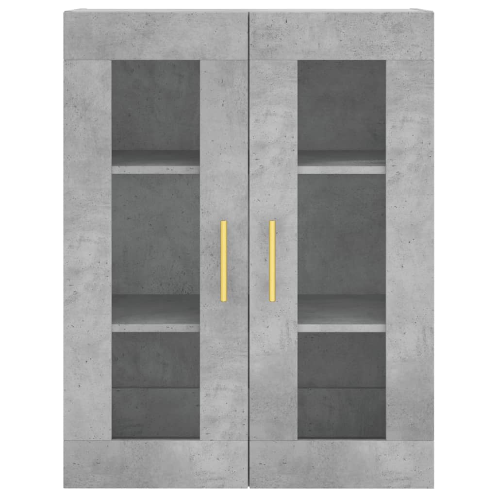 Highboard Concrete Grey 69,5x34x180 cm Engineered Wood
