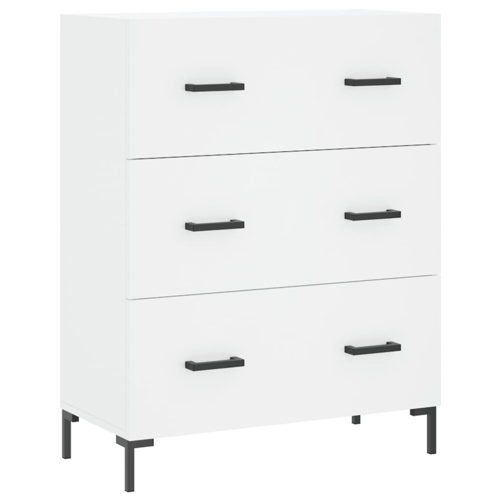 Highboard White 69,5x34x180 cm Engineered Wood