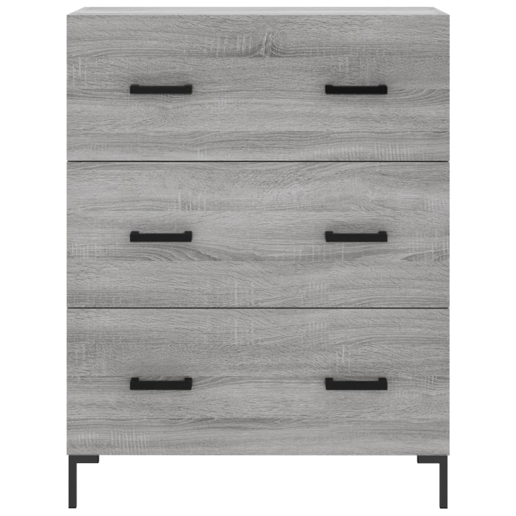 Highboard Grey Sonoma 69,5x34x180 cm Engineered Wood
