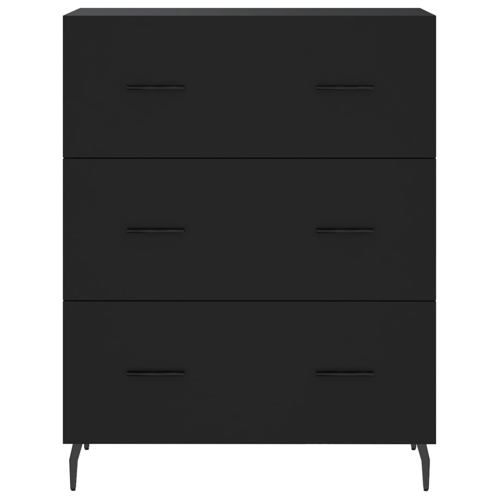 vidaXL Highboard Black 69.5x34x180 cm Engineered Wood