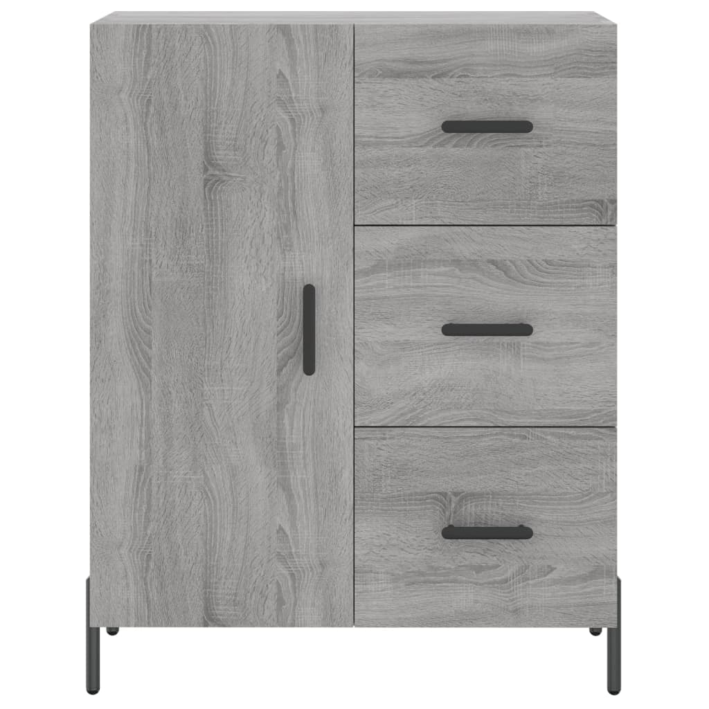 vidaXL Highboard Grey Sonoma 69.5x34x180 cm Engineered Wood