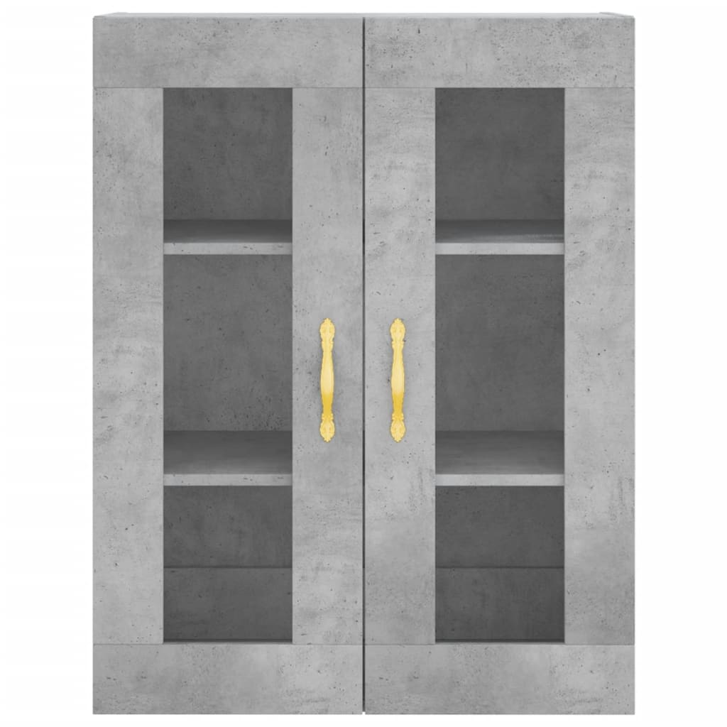 Highboard Concrete Grey 69,5x34x180 cm Engineered Wood