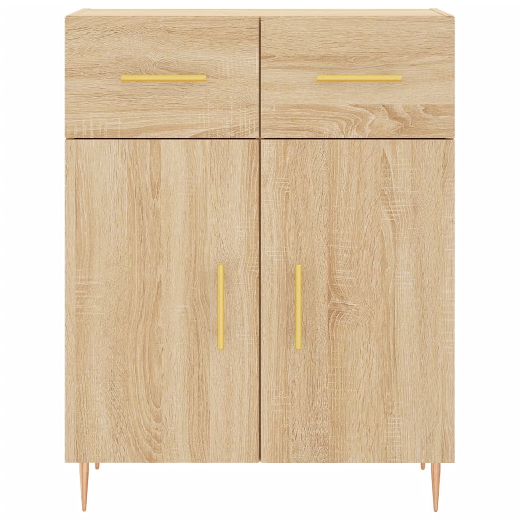 Highboard Sonoma Oak 69,5x34x180 cm Engineered Wood