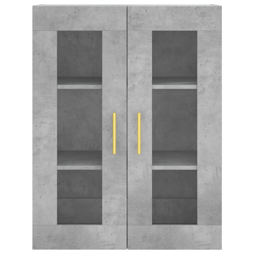 Highboard Concrete Grey 69,5x34x180 cm Engineered Wood