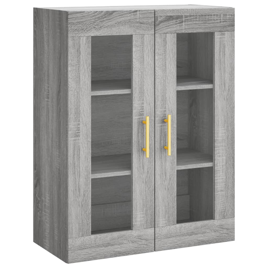 Highboard Grey Sonoma 69,5x34x180 cm Engineered Wood
